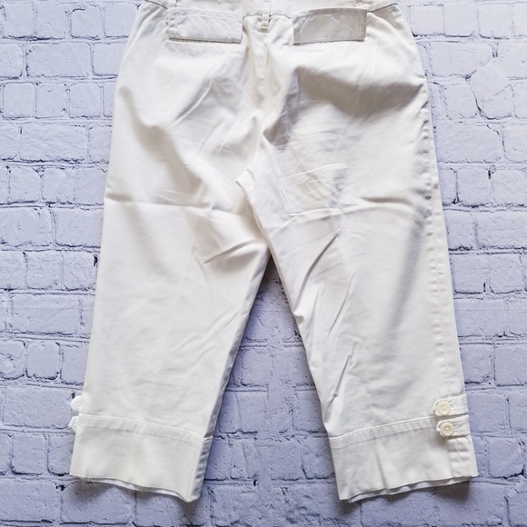 LOFT Ann Taylor Petites White Ann Capris Sz 6P - Picture 7 of 7